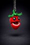 Strawberry Keychain with Moving Mouth Bag Ornament Charm Accessory - 2