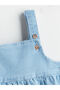 Lcw Baby Blue Baby Girl Jean Dress and Blouse 2 Pcs - 6