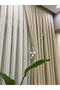 Luxury Linen Background Curtain 1/2.5 Medium Pleat - Cream - 2