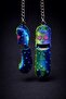 Pickle Rick Mouth-Moving "Cornishon with Heart Eyes" Keychain Bag Ornament Charm Accessory - 2