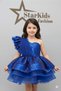 Girls' Cobalt Blue Sequin Dress,Girls' Evening Dress