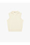 Polo Neck Sleeveless Knitwear Blouse - 3