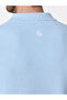 The Light Breeze Baby Blue Cotton V-Neck Polo Comfort Fit - 8