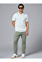 The Snowfall White Cotton Polo with Subtle Zip Comfort Fit - 8