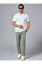 The Snowfall White Cotton Polo with Subtle Zip Comfort Fit - 6