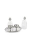 Silver Egg Serving Set with 2 Trays 19X12X16Cm - 2