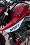 White Drift Written Sticker Decal Compatible with Side Fairings for Mondial Drift-L (Right and Left) - 4