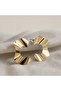 Gold Color Wavy Shape Women's Earrings – Modern Design, Stylish and Elegant - 5