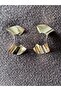 Gold Color Wavy Shape Women's Earrings – Modern Design, Stylish and Elegant - 3