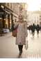 Women's Large Size Fiber Filled Sports Quilted Nova Fabric Coat 0198 - 3