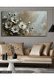 Textured Appearance White Flower Single Piece Canvas, Canvas Painting - 3