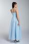 Mojo Girl's 10-15 Years Old Bow Detailed Imported Chiffon Dress 5510 Baby Blue - 4