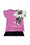 Floral Print Women's T-Shirt – Short Sleeve, Crew Neck, Relaxed Fit - 8