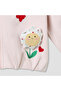 Flower Applique Hooded Sweatshirt with Long Sleeves - 4