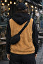 Women's Hooded Zippered Plush Vest Zyn-58816 - 2