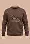 Hunting Hunting Moose Hunt Printed Hunter Regular Fit 3 Yarn Winter Sweatshirt