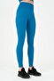 Seamless Women's Turquoise Leggings - 4