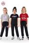 3-Piece Assorted Print Detailed Round Neck Girl's 6-Piece Bottom and Top Set