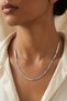 Silver Italian Crushed Chain Steel Necklace - 2