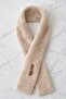 Light Brown Color Children's Plush Scarf - 2