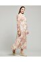 Floral Print Shirt Dress with Long Sleeves - 3