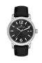 Dk.1.13798-1 Men's Black Wristwatch with Calendar Display and 5 Atm Water Resistance Leather Strap