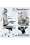 Premium Ergonomic Office Chair, High Back Mesh Chair with Flip-Up Armrest, Recline & Lumbar Support - 6