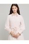 Embellished Collar Shirt Dress with Puff Sleeves - 5