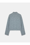 60995 Mock Neck Button Knitwear Cardigan-Smoked M. - 6