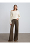 10854 Boat Neck Soft Textured Sweater-Ecru - 4