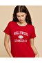 Typography Print T-Shirt with Crew Neck and Short Sleeves - 4