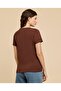 Typography Print T-Shirt with Crew Neck and Short Sleeves - 5
