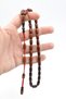 Nael Kaplan Signed Brown Color Filtration Squeeze Amber Prayer Beads - 5