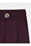 72244 Gold Button Wide Leg Trousers-Burgundy - 7