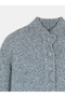 60995 Mock Neck Button Knitwear Cardigan-Smoked M. - 7