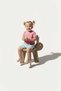 Natural Wooden Rabbit Ear Children's Chair - Wood Color Montessori Kids Room Activity Stool - 5