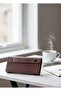 Genuine Leather Men's Wallet Real Leather Stylish Phone Holder Brown Tan - 2