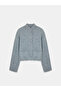 60995 Mock Neck Button Knitwear Cardigan-Smoked M. - 5