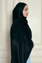 Veine Premium Viscose Shawl – Natural Crinkle Texture, Shimmering, Flowy, Stylish and Elegant Posture - Black - - 7