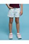 Solid Shorts with Button Closure