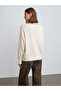 10854 Boat Neck Soft Textured Sweater-Ecru - 2