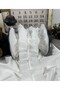Pearl Detailed Organza Pleated Ribbon Accessory (1 Meter) - 2