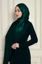 Veine Premium Viscose Shawl – Natural Crinkle Texture, Shimmering, Flowy, Stylish and Elegant Posture – Emerald Black - - 5