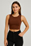 Alpingomou-Crosi̇a Women's Sleeveless Crop Top Lycra
