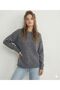 Women's Soft Soft Textured Oversized Casual Crew Neck Sweater - 2