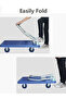 MN Platform Truck, Foldable Trolley, Portable Household Small Trailer Cart, Heavy Duty for Loading a - 6
