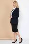 Women's Black Pencil Skirt High Waist Straight Cut Soft Textured Slit Stylish Midi Skirt - Women's Skirt - 2