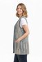 Women's Smoked Striped Pocketed V-Neck Plaid Knitwear Mother Vest - 2