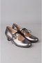 Seç dml genuine leather special production women's dance shoes (heel height: 4.5cm) platinum