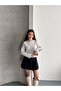 Women's Crew Neck Long Sleeve Striped Tunic - 3